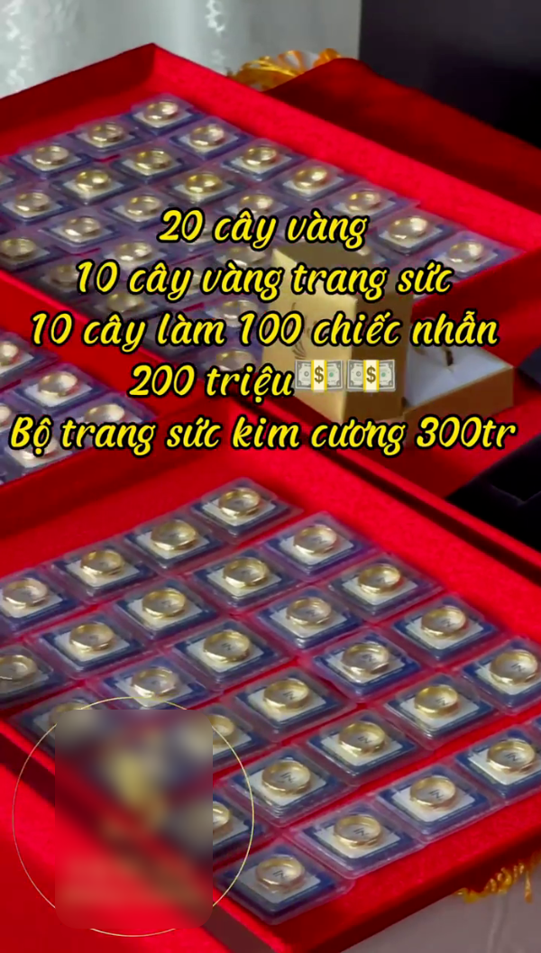 Cô dâu nhận sính lễ sương sương 2 tỉ, chú rể lấy tay lau mồ hôi