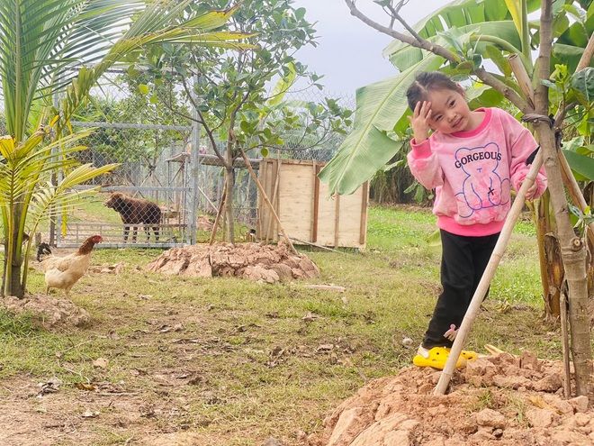 Con gái thích làm vườn, bố đảm cùng con chăm sóc khu vườn rộng 1000m2