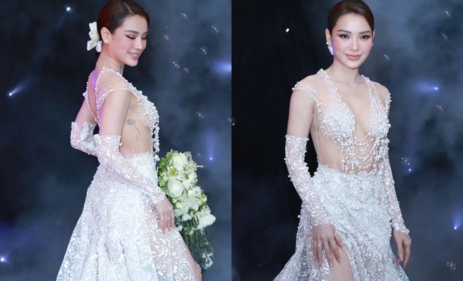 Mỹ nhân Việt mê váy cưới trong suốt: Phương Trinh Jolie đứng đầu bảng