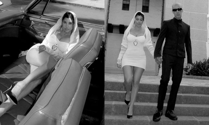 Nhà Kardashian lên đồ đi ăn cưới Kourtney, ai cũng mặc đẹp ngất ngây