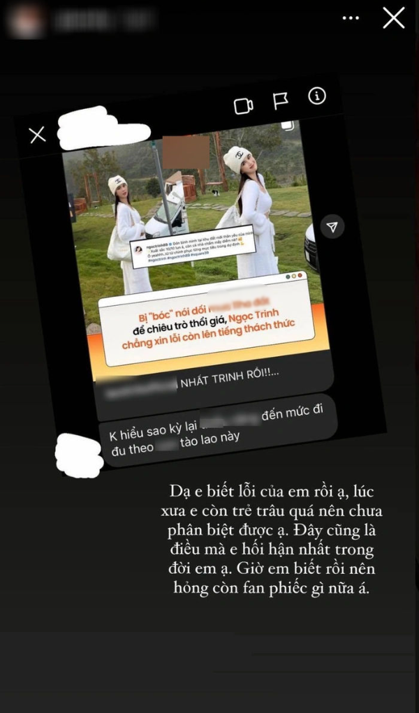 Sao Việt bị fan quay lưng: Rich kid mê Ngọc Trinh tuyên bố hối hận
