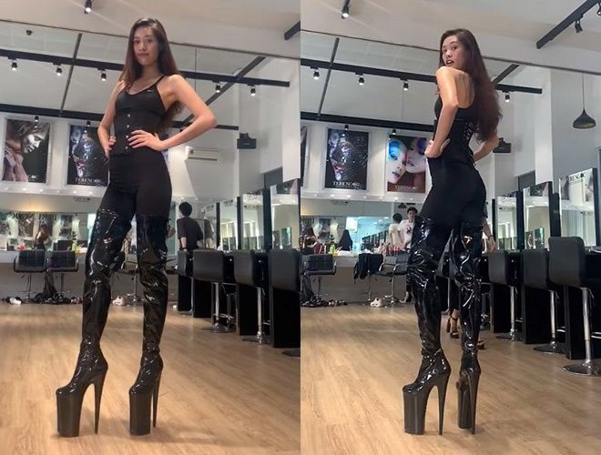 Sao Việt mang cà kheo đi catwalk: Vũ Thu Phương khiến fan thót tim