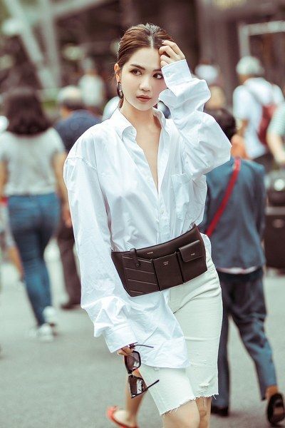 Top mỹ nhân mặc sơ mi trắng đẹp nhất Vbiz: Đỗ Thị Hà như fashionista