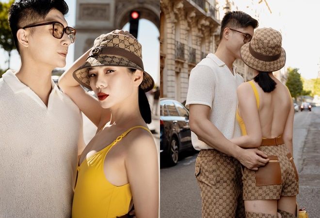 Ảnh tình tứ ở trời Tây của các cặp sao: Lệ Quyên, Hà Hồ chung style