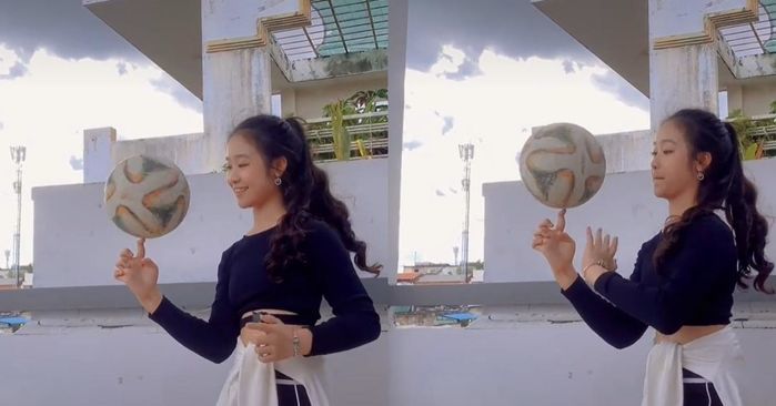 Cái gì cũng khéo tay: Hoa khôi nhí Bảo Ngọc tự thiết kế váy cho mình