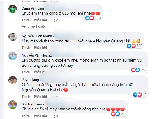 Quang Hải nhận màu áo mới tại Pháp, Chu Thanh Huyền gửi lời chúc
