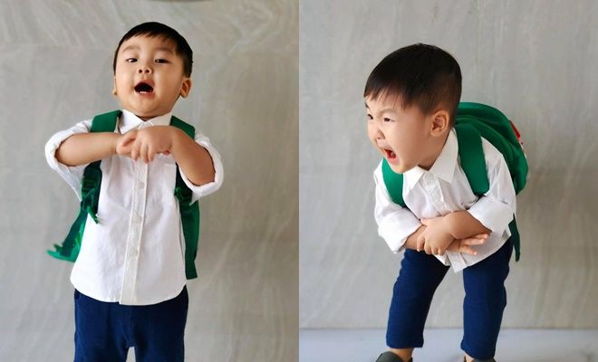 Con sao Việt lễ phép từ bé: Ái nữ nhà Võ Hạ Trâm biết khoanh tay chào
