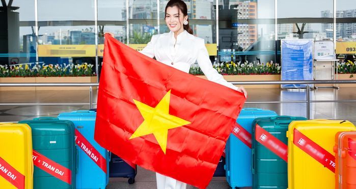 Mỹ nhân Việt diện váy lục sắc: Trân Đài tinh tế từ vali đến váy áo