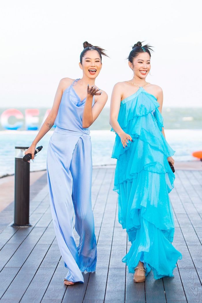 Chi gái Nam Em trổ tài ca hát khi đi thi Hoa Hậu