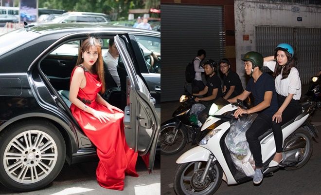 Các cặp đôi sao Việt đổi gió đi xe máy vì ngồi xế hộp mãi cũng chán