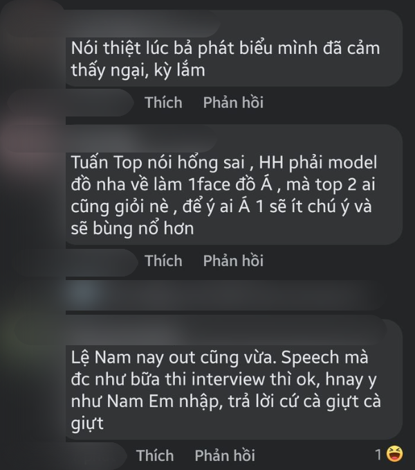 Phản ứng của CĐM trước kết quả Hoa hậu Hoàn vũ Việt Nam 2022