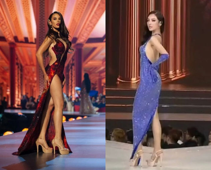 Thí sinh Hoa hậu Hoàn vũ VN copy 2 nữ hoàng sắc đẹp Philippines