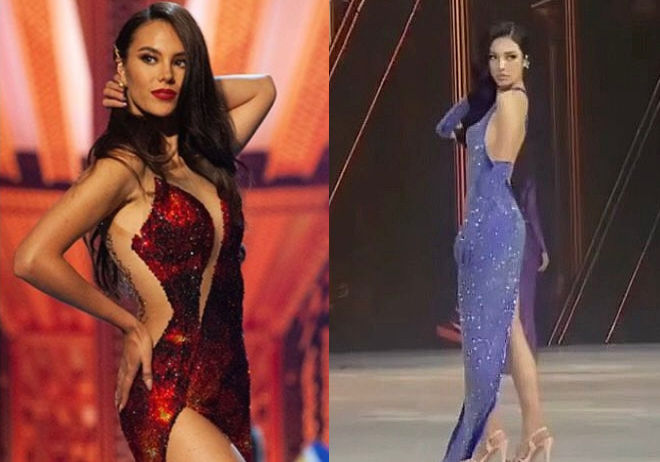 Thí sinh Hoa hậu Hoàn vũ VN copy 2 nữ hoàng sắc đẹp Philippines