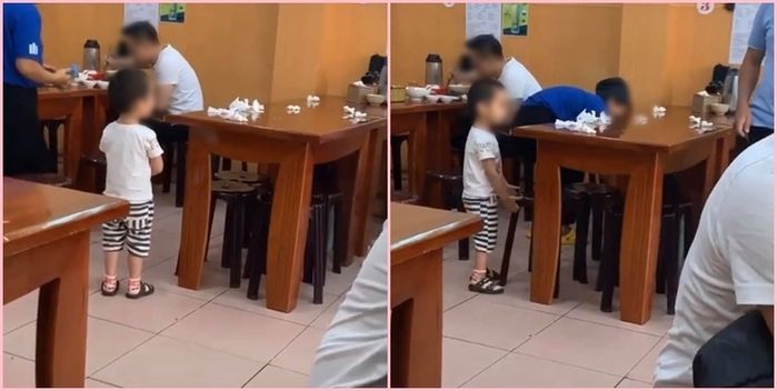 Hai anh em giận dỗi nhau bị bố bắt phạt: Vừa mếu máo khóc vừa ôm nhau