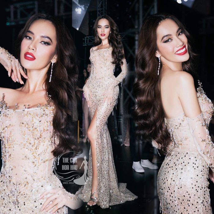 Mặc đầm hụt của Hoàng Phương, Lương Thùy Linh bị gọi nhầm danh hiệu