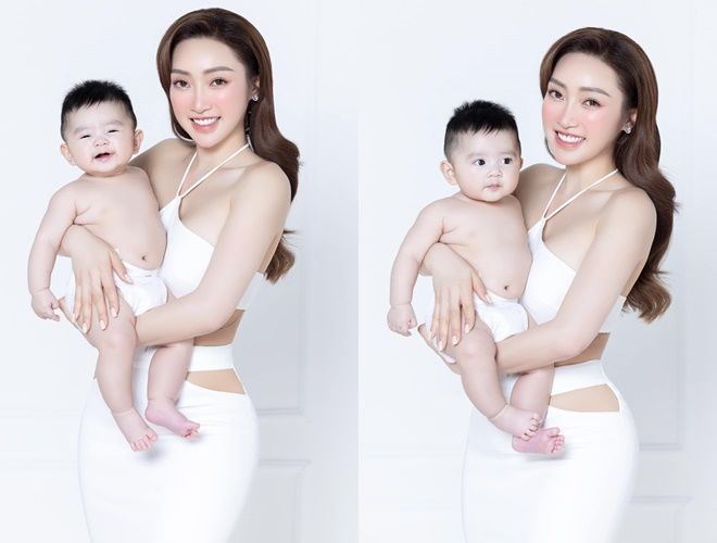 Quý tử nhà Chi Bảo mới vài tháng tuổi đã biết chụp ảnh chuyên nghiệp