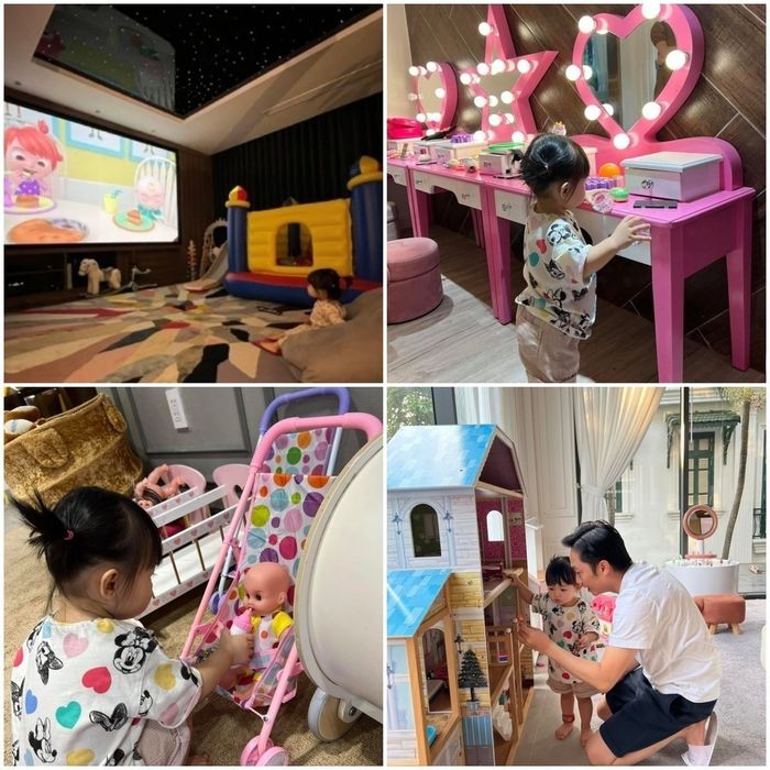 Sao Việt đầu tư khu vui chơi cho con trong biệt thự