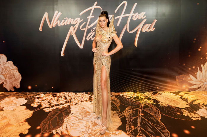 Thảm đỏ Hoa hậu các Dân tộc Việt Nam: Lệ Nam quyến rũ với váy hở vai