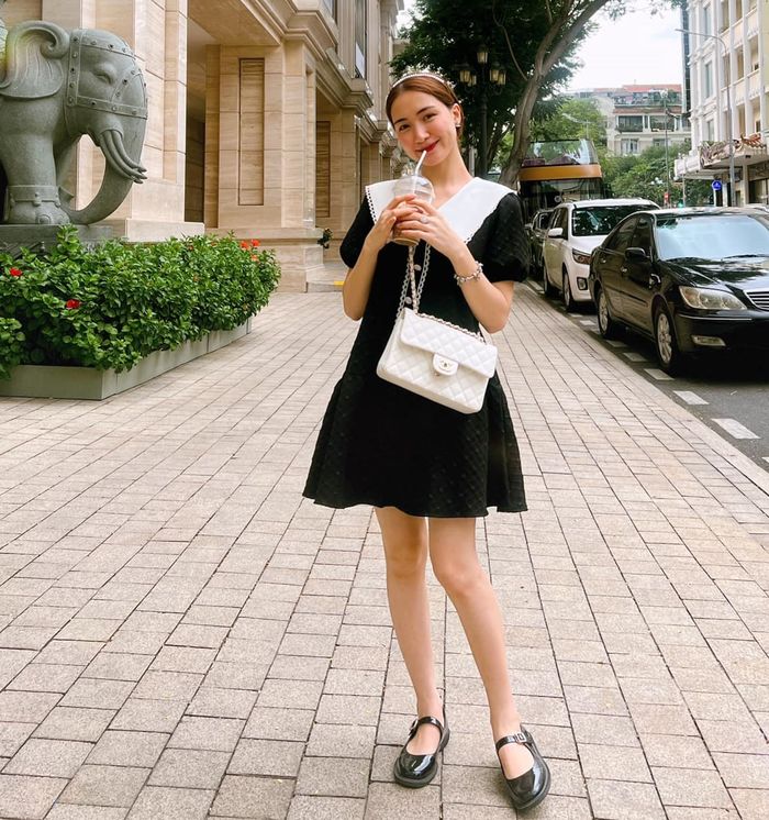 Phương Nhi góp mặt trong BST ảnh đọ dáng cùng Hoa hậu của Hòa Minzy