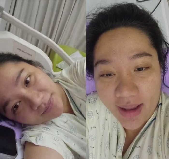 Bà xã Dương Lâm hậu sinh nở: Tự tin livestream khoe mặt mộc