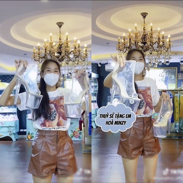 Chị em tốt như Hoàng Thùy: Tặng giày hơn 30cm cho Hòa Minzy