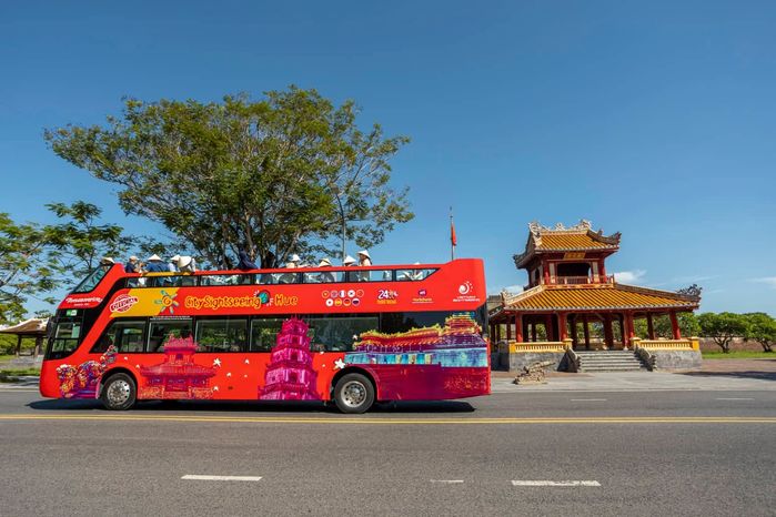 Huế thử nghiệm xe bus 2 tầng vòng quanh cố đô: Nhanh ghé thử dịp 2/9