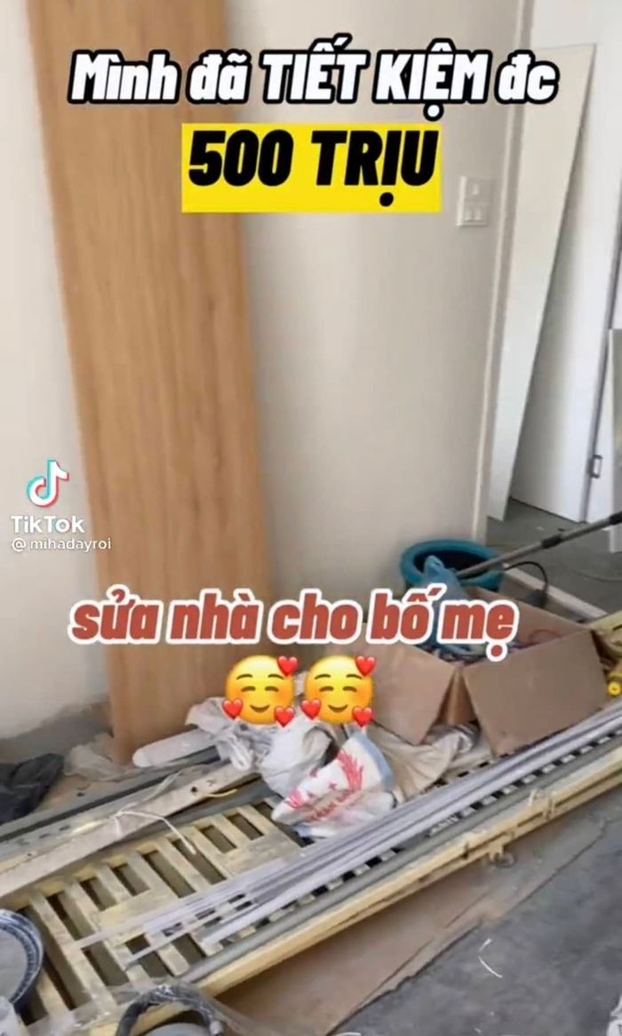 Nữ TikToker 10x tiết lộ thu 100 triệu/tháng, chi 500 triệu sửa nhà