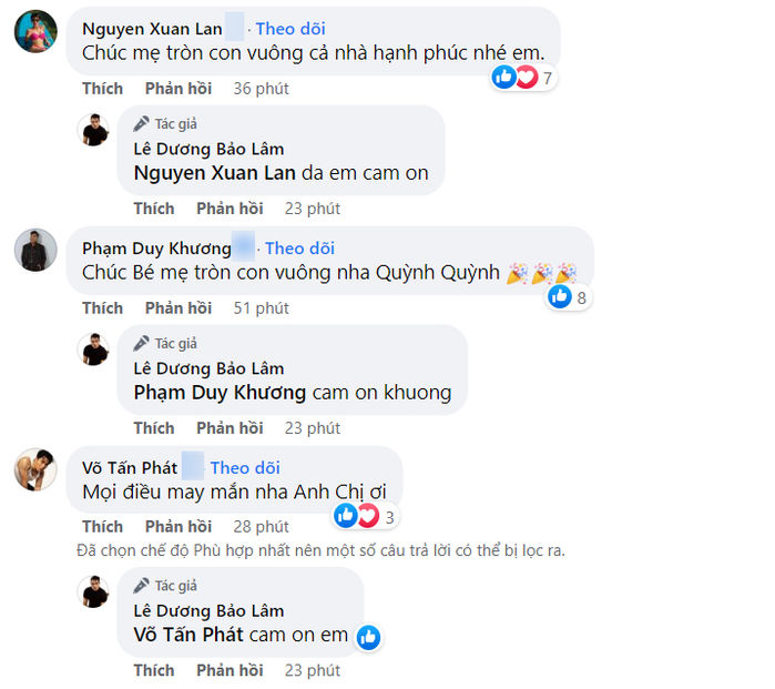 Quỳnh Quỳnh đi đẻ: Dương Lâm tặng hoa, sao Việt gửi lời chúc mừng