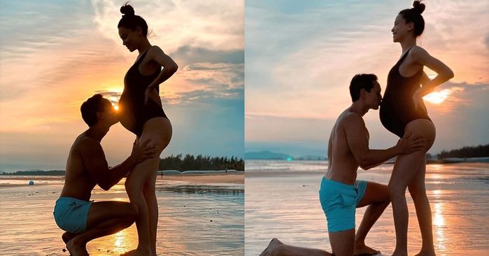 Sao nam chiều vợ bầu nhất Vbiz: Mạnh Trường đưa bà xã vi vu muôn nơi