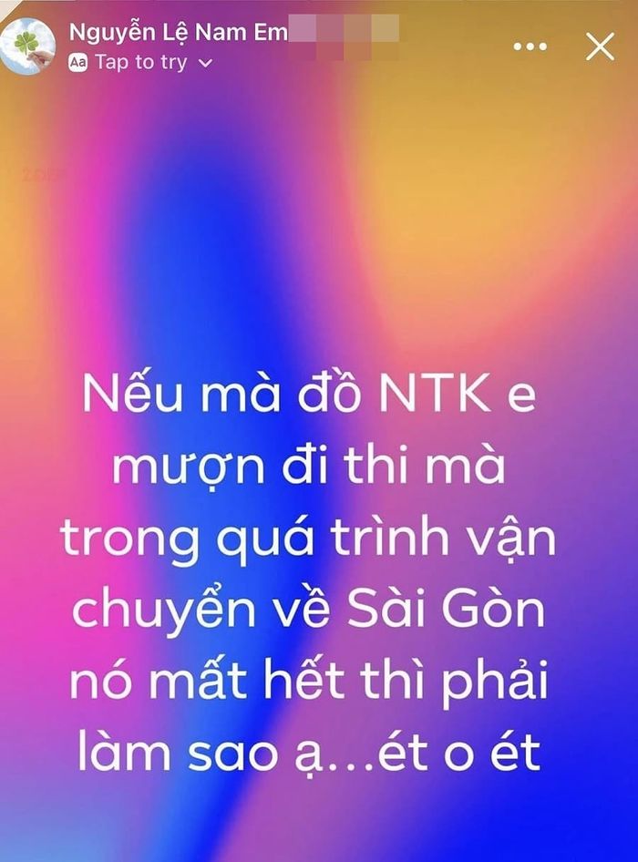 Sao Việt gặp sự cố bị lạc mất trang phục khi đi thi Hoa hậu