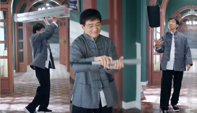 Siêu sao võ thuật Thành Long: U70 khỏe mạnh, đi siêu thị nhí nhảnh