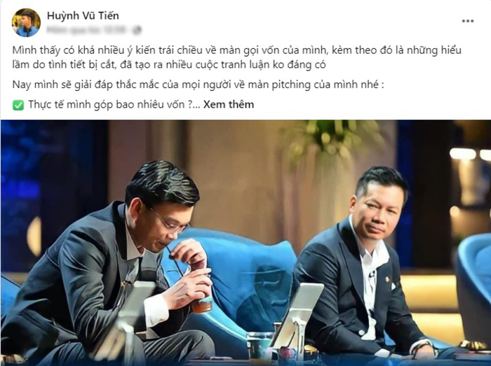 Bị chê là thánh nổ sau chương trình gọi vốn, chàng trai 9x lên tiếng