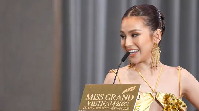Thí sinh Miss Grand Vietnam hô tên chất ngất: Mai Ngô đọc rap