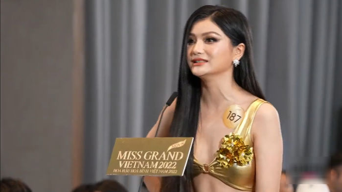 Thí sinh Miss Grand Vietnam hô tên chất ngất: Mai Ngô đọc rap