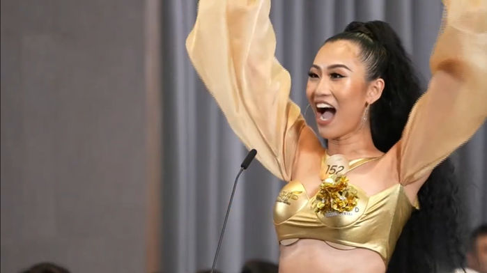 Thí sinh Miss Grand Vietnam hô tên chất ngất: Mai Ngô đọc rap