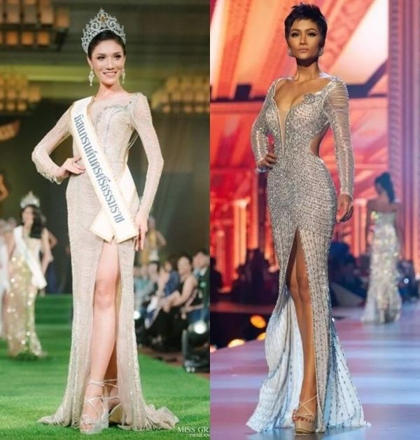 Trang phục của Hoa hậu Việt liên tục bị NTK nước ngoài học hỏi