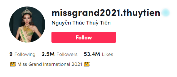 Hoa hậu Thuỳ Tiên cán mốc 1 triệu follow trước khi kết thúc nhiệm kỳ