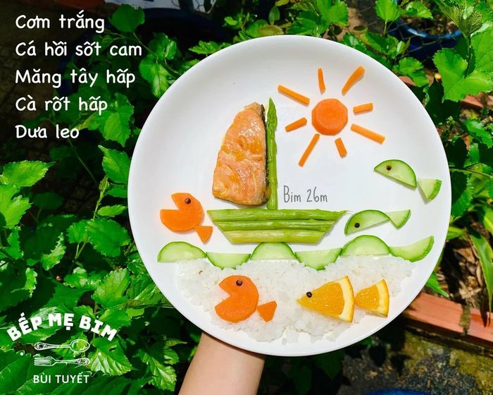 Hộp cơm đẹp như tranh của bà mẹ 9x: Giàu dinh dưỡng, giúp bé thèm ăn