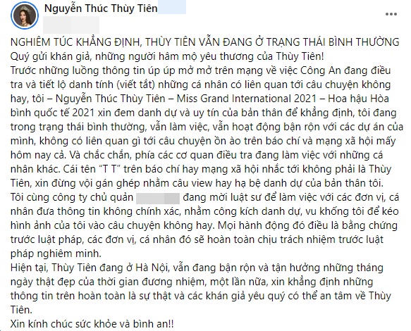Nguyễn Thúc Thùy Tiên cho luật sư vào cuộc để bảo vệ hình ảnh 