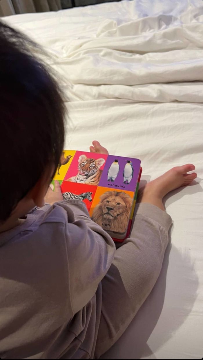 Tăng Thanh Hà dạy con quá khéo: Bé nào bé nấy mê đọc sách từ nhỏ