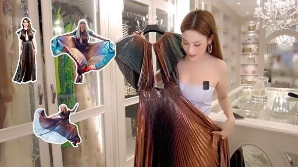 Tủ đồ đầy ắp hàng hiệu, ngăn nắp như cửa hàng của Huyền Baby