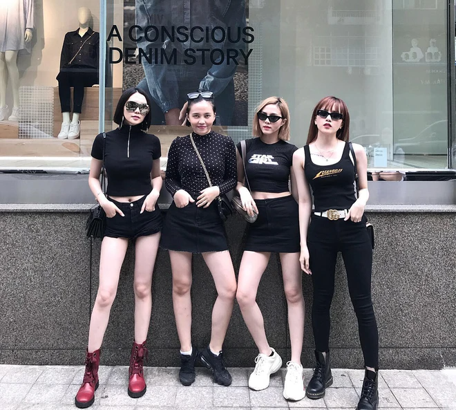 Tứ nữ họ Thiều khoe sắc: Visual đỉnh bất chấp, chân dài nuột nà