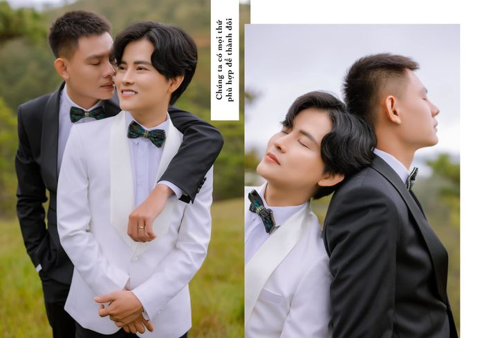 Chàng LGBT chấp nhận bạn trai có con riêng, xả loạt ảnh cưới ở Đà Lạt