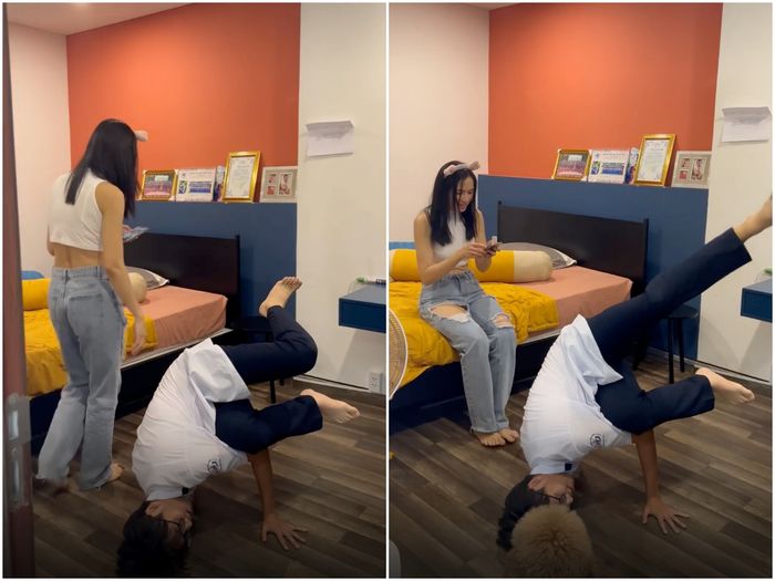 Anh Thư rủ rê con trai đu trend, quý tử lộ thêm nhiều năng khiếu