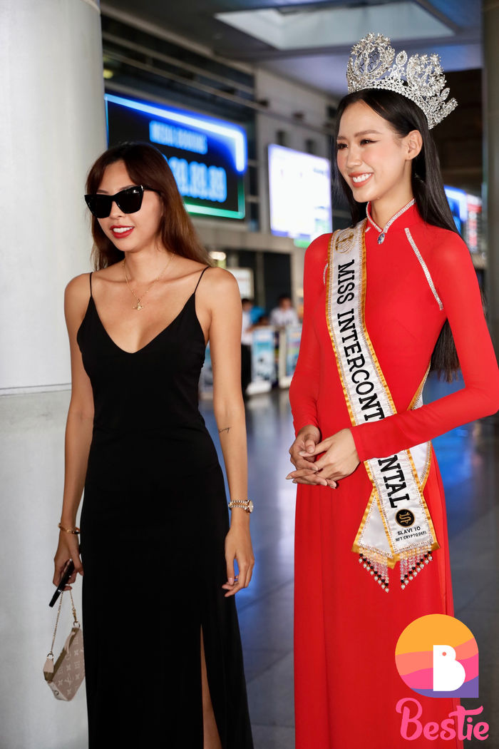 Hoa hậu Nguyễn Lê Bảo Ngọc đội vương miện 8 tỷ rạng rỡ về nước