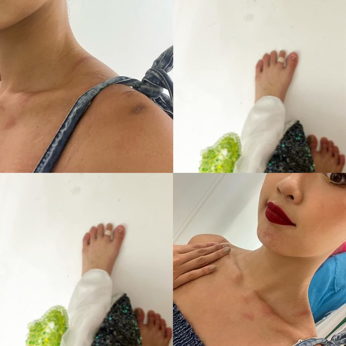 Bảo Ngọc trong phần thi trang phục dân tộc: Nỗ lực vượt qua sự cố