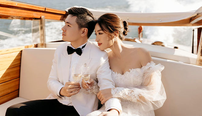 Đỗ Mỹ Linh bất ngờ khoe ảnh cưới cùng thiếu gia nghìn tỷ