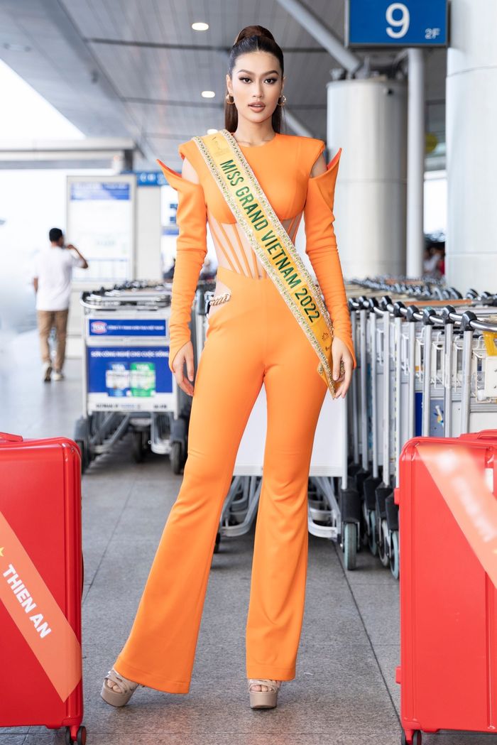 Đoàn Thiên Ân lên đường thi Miss Grand: Lượt vote đang dẫn đầu