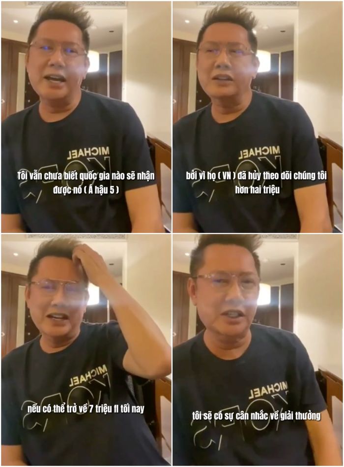 Ông Nawat cân nhắc Thiên Ân làm Á hậu 5 nếu được 7 triệu lượt theo dõi