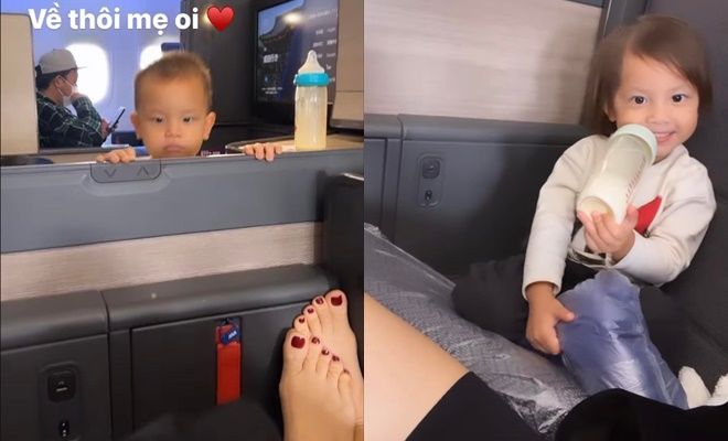 Hà Hồ cùng chồng con về Việt Nam sau loạt vận đen